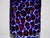 Splendid vase with circular handmade murrinas blue and red. The Murriina is made by casing clear, cobalt, red, Cobalt and...