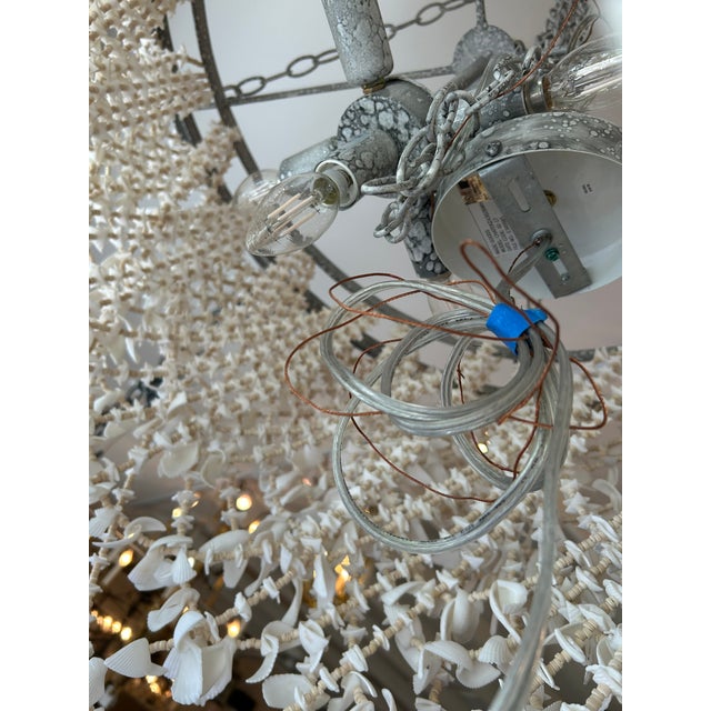 2010s Made Goods Cascading Shell Chandelier For Sale - Image 5 of 11