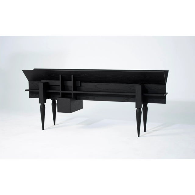 Wood Y Console Table by Studio One Plus Eleven For Sale - Image 7 of 7