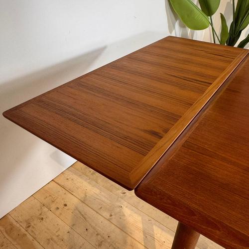 Extendable Teak Dining Table, Denmark, 1960s For Sale - Image 6 of 9