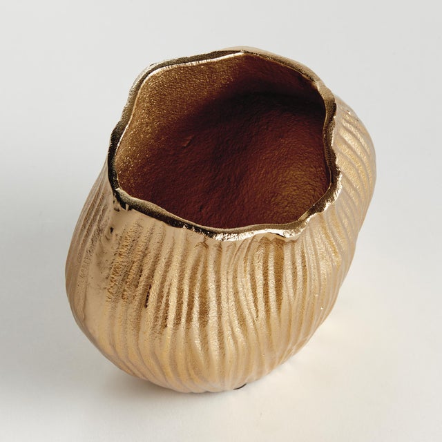 Made of a substantial cast aluminum, using a centuries old sandcast method this vase is an organic, sculptural piece. Add...