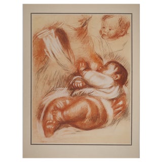 Pierre-Auguste Renoir, Maternity, Lithograph and Stencil For Sale