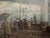 Meyer Wiegand Rolf Dieter, North Sea Harbor Pier with Lighthouse in the Rain, 1970, Oil on Canvas For Sale - Image 12 of 13
