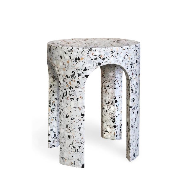 Not Yet Made - Made To Order Small Marble White Terrazzo Table by Matteo Leorato For Sale - Image 5 of 5