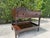 Vintage Ralph Lauren mahogany two-tier server featuring a shaped gallery back with carved scroll detailing, a full-width...