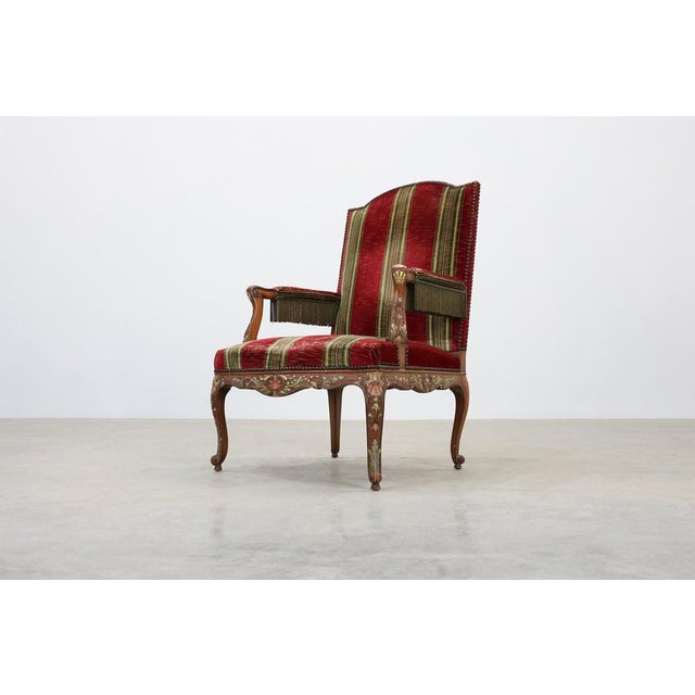 Wood Antique French Louis XIV Chair in Oak, 1800s For Sale - Image 7 of 18