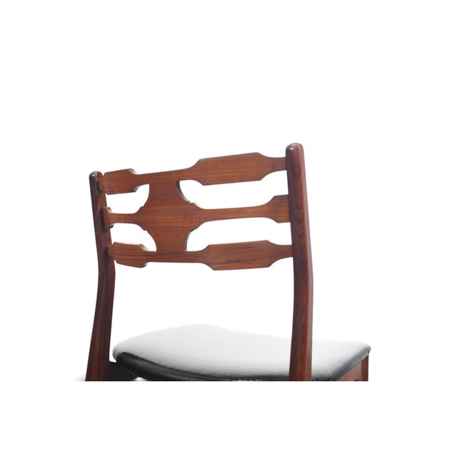 1960s Set of Six Danish Modern Dining Chairs in Teak For Sale - Image 4 of 13