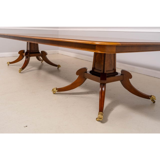 English Adams Paint Decorated Border Dining Room Table For Sale - Image 11 of 18