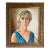 1968 Original Framed Female Portrait Painting Signed Shannon For Sale