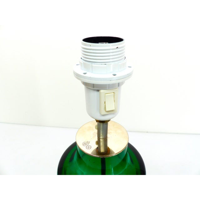 1960s H.500 Lamp in Green Blown Glass by Severin Brørby Hadeland Glassverk & Høvik Verk, Norway, 1967 For Sale - Image 5 of 10