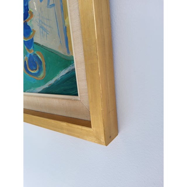 1960s Mid Century Modern Still Life Painting by Swedish Artist Gerhard Karlmark For Sale - Image 14 of 18