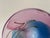 Mid-Century Modern 1980"s Vintage Italian Murano Pink & Blue Swirl Art Glass Centerpiece Bowl For Sale - Image 3 of 12