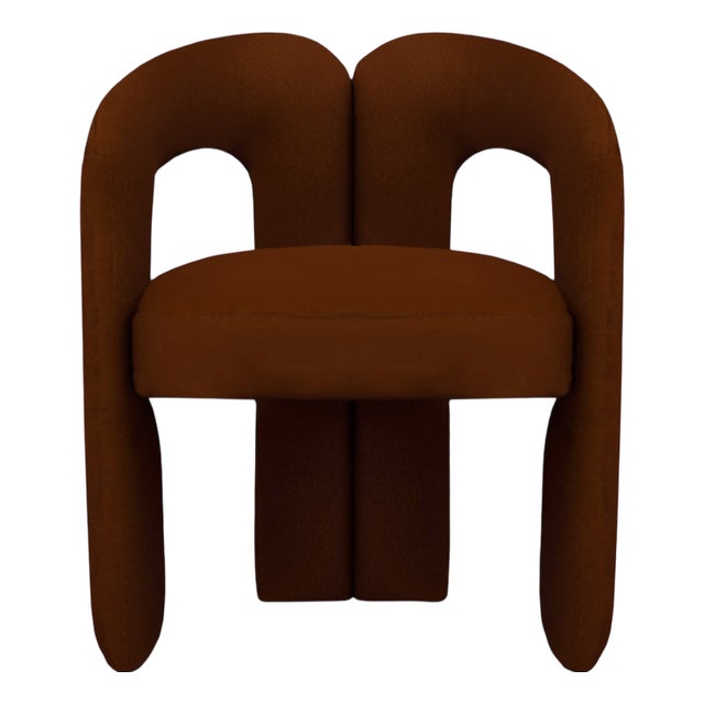 Delirio Armchair in Brown Velvet from Moanne For Sale