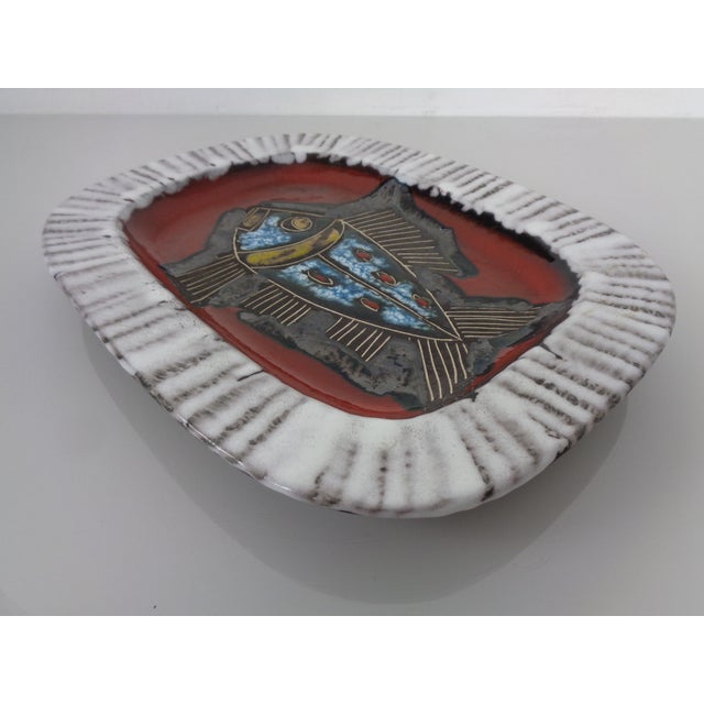 Glazed Lava Ceramic Bowl or Wall Art from Scheurich, Germany, 1960s For Sale - Image 10 of 16