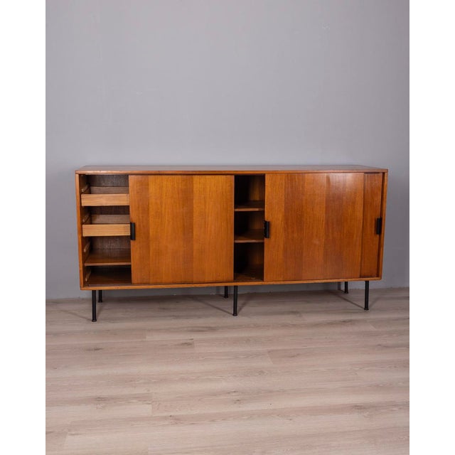 Mid-Century Modern Vintage Italian Teak Sideboard, 1960s For Sale - Image 3 of 11