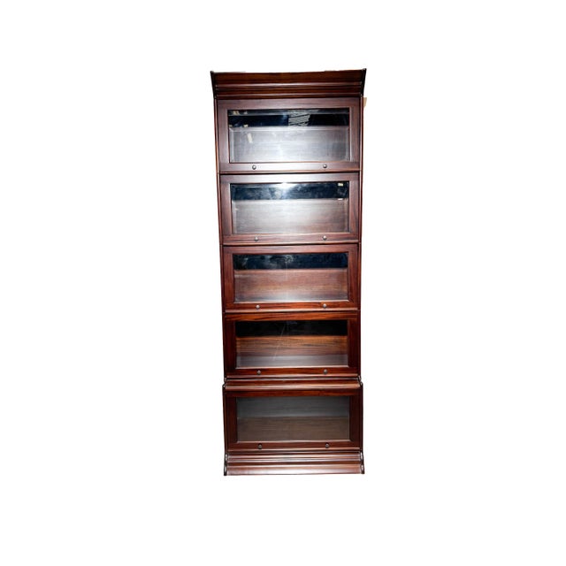 Modular Globe Wernicke Style Cabinet in Mahogany For Sale