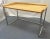 Mid 20th Century Mid Century Danish Modern Wood Desk With Chrome Base For Sale - Image 5 of 13