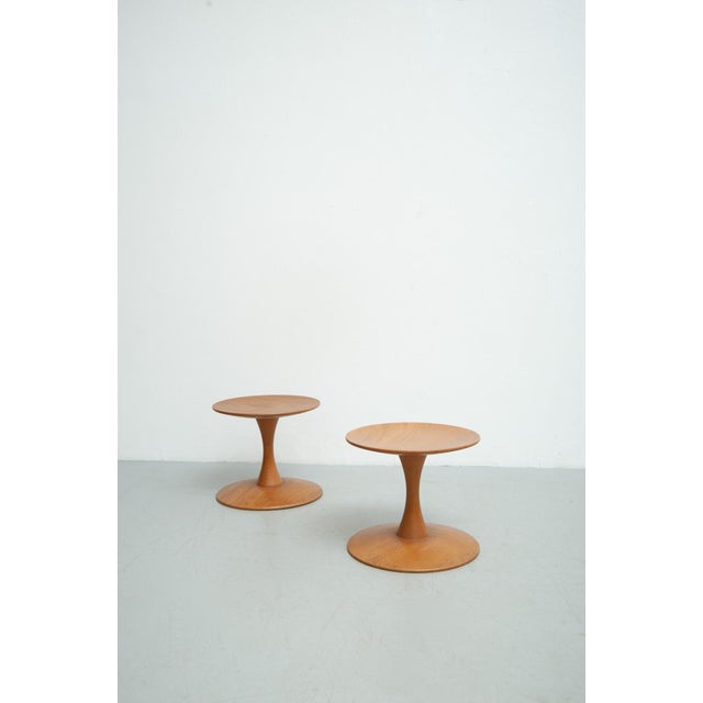 Mid-Century Modern Stools by Nanna Ditzel for Kolds Sawmill, 1960s, Set of 2 For Sale - Image 3 of 16