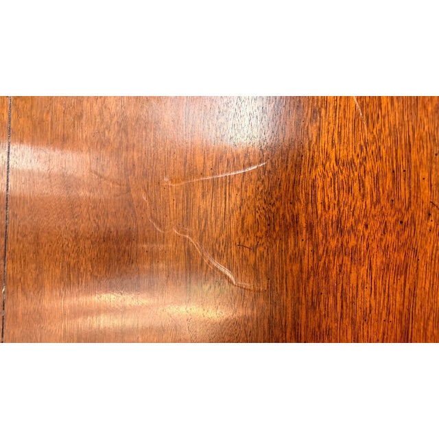 Late 20th Century Pair of Henredon Scene One Campaign Walnut Armoires With Brass Hardware For Sale - Image 11 of 15