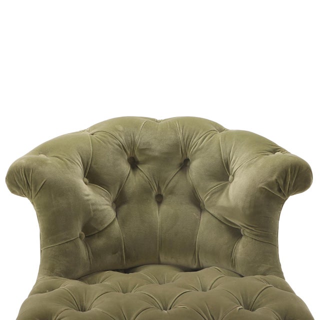 Mid 19th Century French Napoleon III Boudoir Chair, C. 1860 For Sale - Image 5 of 5