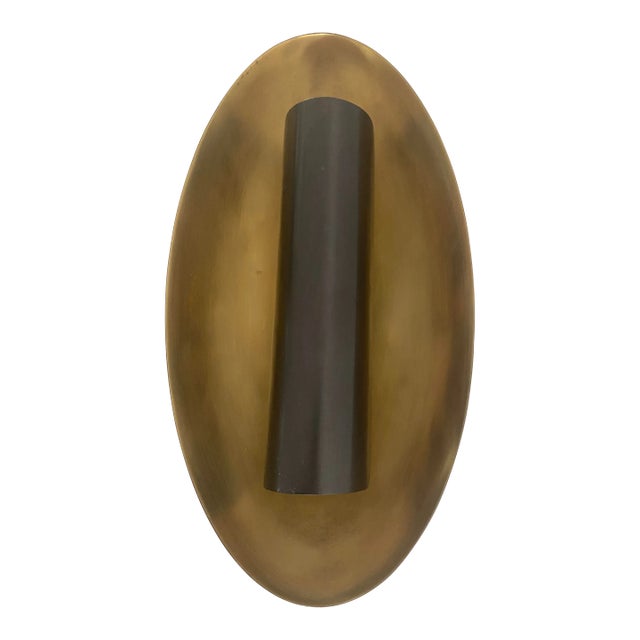 Visual Comfort Aura Medium Oval Sconce For Sale