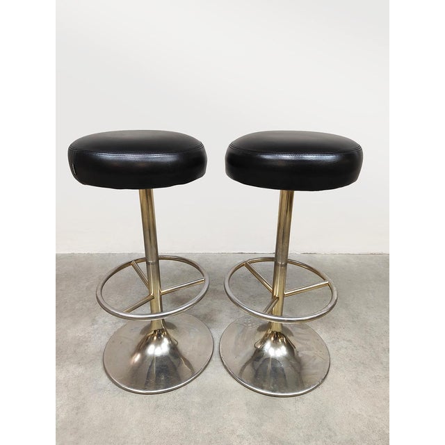 Vintage Swedish Bar Stools by Borje Johanson, 1960s, Set of 2 For Sale - Image 4 of 4