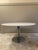 Wood Round Table with Chromed Steel Base and White Lacquered Top, Italy, 1960s For Sale - Image 7 of 8