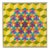 Yakov Kaszemacher, Israeli 1970s OP Art Kabbala Painting "Jerusalem, 5732" (Star of David) Judaica, 1972 For Sale