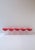 Mid 20th Century Italian Murano Red White Champagne Coupes Glasses by Carlo Moretti, Mid-20th C For Sale - Image 5 of 9