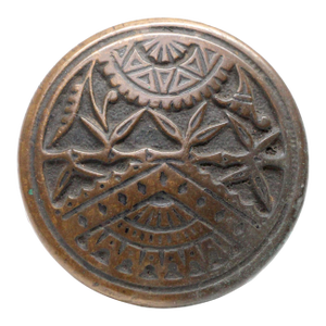 Antique Branford Bronze Entry Vernacular Door Knob