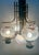 5-Light Chandelier in White and Amber Shaded Glass, 1976 For Sale - Image 11 of 11