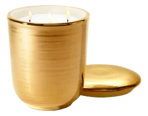 AERIN Gold Savoy Candle, Monserrate Rose