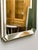 Elegant rectangular wall mirror designed by De Knudt, Belgium, circa 1980s.This beautifully crafted piece features a deep...