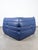 Vintage Togo Corner Sofa in French Blue Leather by Michel Ducaroy for Ligne Roset, 1980s For Sale - Image 13 of 16