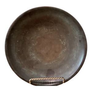 Antique Cooper Bowl Original Patina Deep Cavity