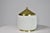 Rare 1970's Italian ice bucket by Tommaso Barbi composed of a white braided textured ceramic shell and solid gold polished...
