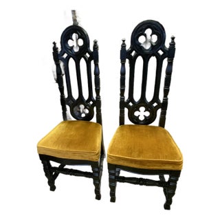 20th Century Pair of Gothic Chairs For Sale