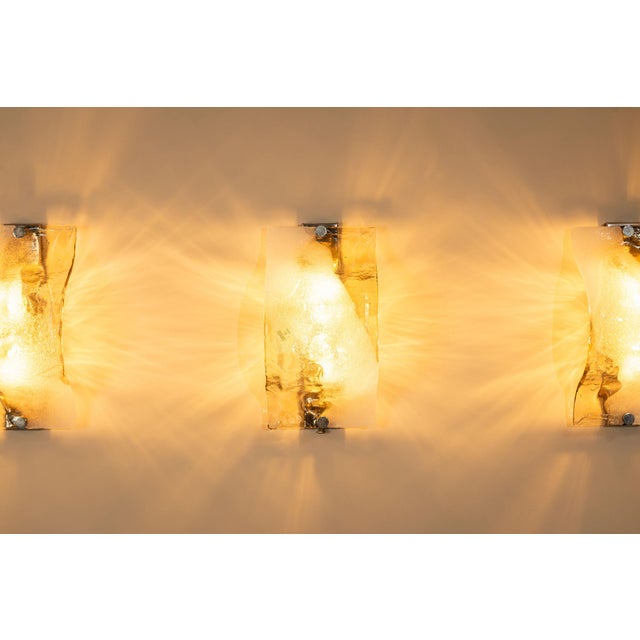 LP 276 Wall Lamps in Cast Glass by Carlo Nason for Mazzega, Italy, 1970s, Set of 4 For Sale - Image 14 of 18