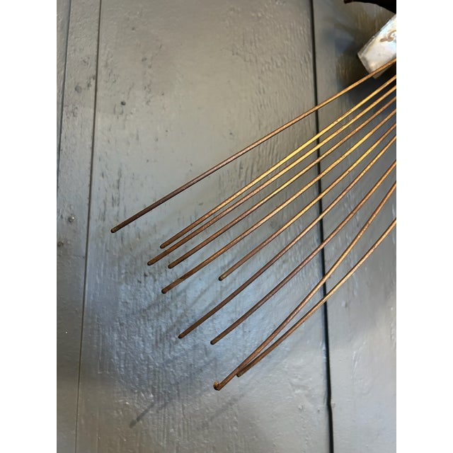 Vintage Brutalist Metal Wall Sculpture For Sale - Image 9 of 11