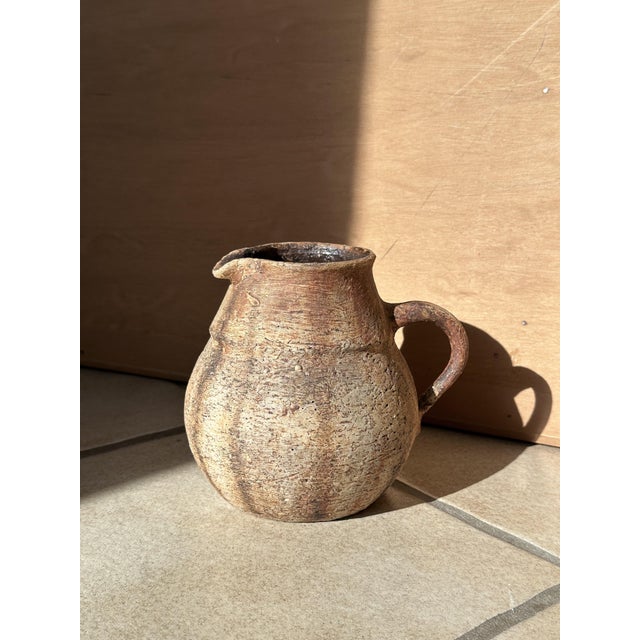 Rustic Studio Ceramic Jug Vase by Gerhard Liebenthron, Bremen, Germany, 1970s For Sale - Image 10 of 13