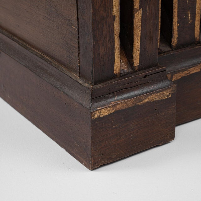 20th Century French Wooden Pedestal With Marble Top For Sale - Image 13 of 18