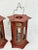 Wood Pair of Asian Hand Carved Wooden Lanterns For Sale - Image 7 of 10