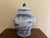 Chinoiserie Large Blue and White Porcelain Covered Jar For Sale - Image 10 of 10