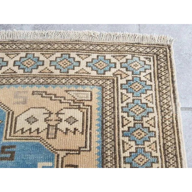 1960s Oushak Bohemian Area Rug For Sale - Image 4 of 11