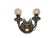 Art Nouveau Two-Armed Wall Lamp, Poland, 1970s For Sale - Image 4 of 18