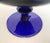 Mid-Century Modern Cobalt Blue Sculptural Stemmed Goblet Glasses, Set of 5 For Sale In Los Angeles - Image 6 of 7