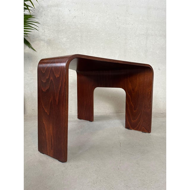 Brown Vintage Bentwood Side Table from Ekornes, 1990s For Sale - Image 8 of 10