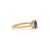 Metal 14k Gold 1.22ct Octagon Blue Sapphire & Pear Diamonds Three Stone Ring Size 4 For Sale - Image 7 of 18