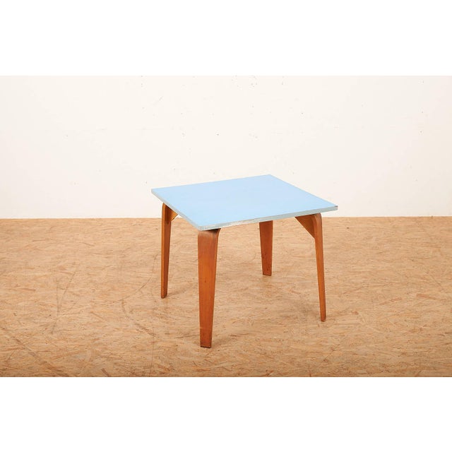 Side Table in Molded Plywood, in Worn conditions. Designed 1950 to 1959