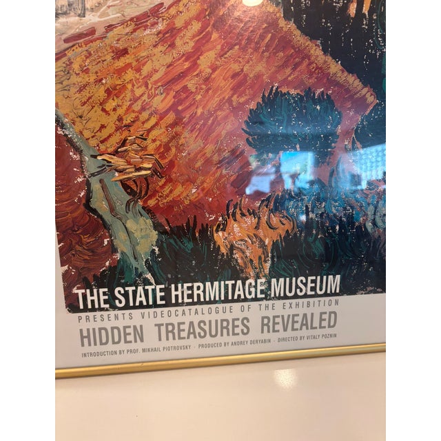 Vintage State Hermitage Museum Van Gogh Hidden Treasures Revealed Framed Exhibition Poster For Sale - Image 18 of 18